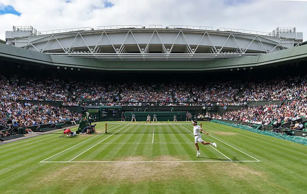 Wimbledon Centre Court from stands