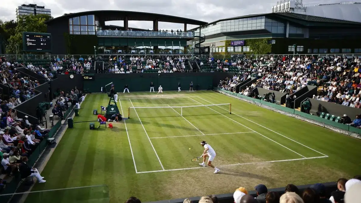 Korty Wimbledonu trawa