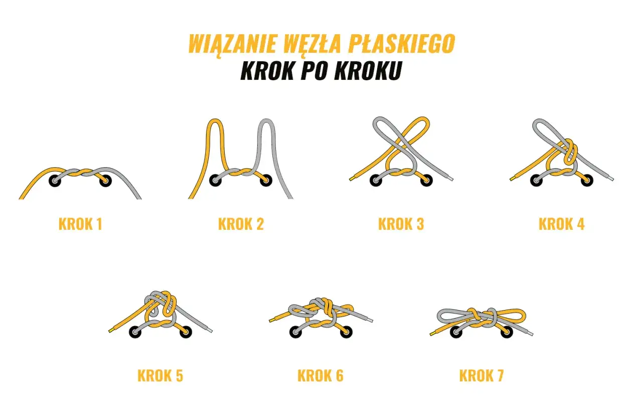 sznurowanie but&oacute;w do biegania na krzyż instrukcja
